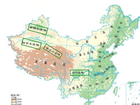 常識積累：中國四大盆地